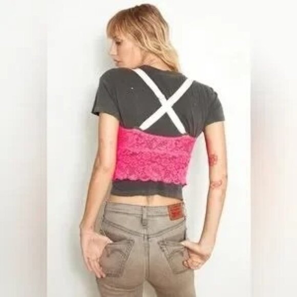 We Are HAH x Free People Women's Bust a Move Bustier True Blue Size M NWT - Picture 4 of 7